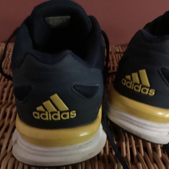Adidas Speed Trainer Cross Training Shoes Men's Navy/Yellow without Box - Picture 4 of 7